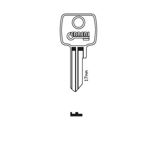 L&F/Euro Locks LF14R Errebi Cylinder Key