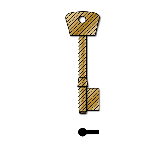 Chubb TS177B Brass Mortice Blank