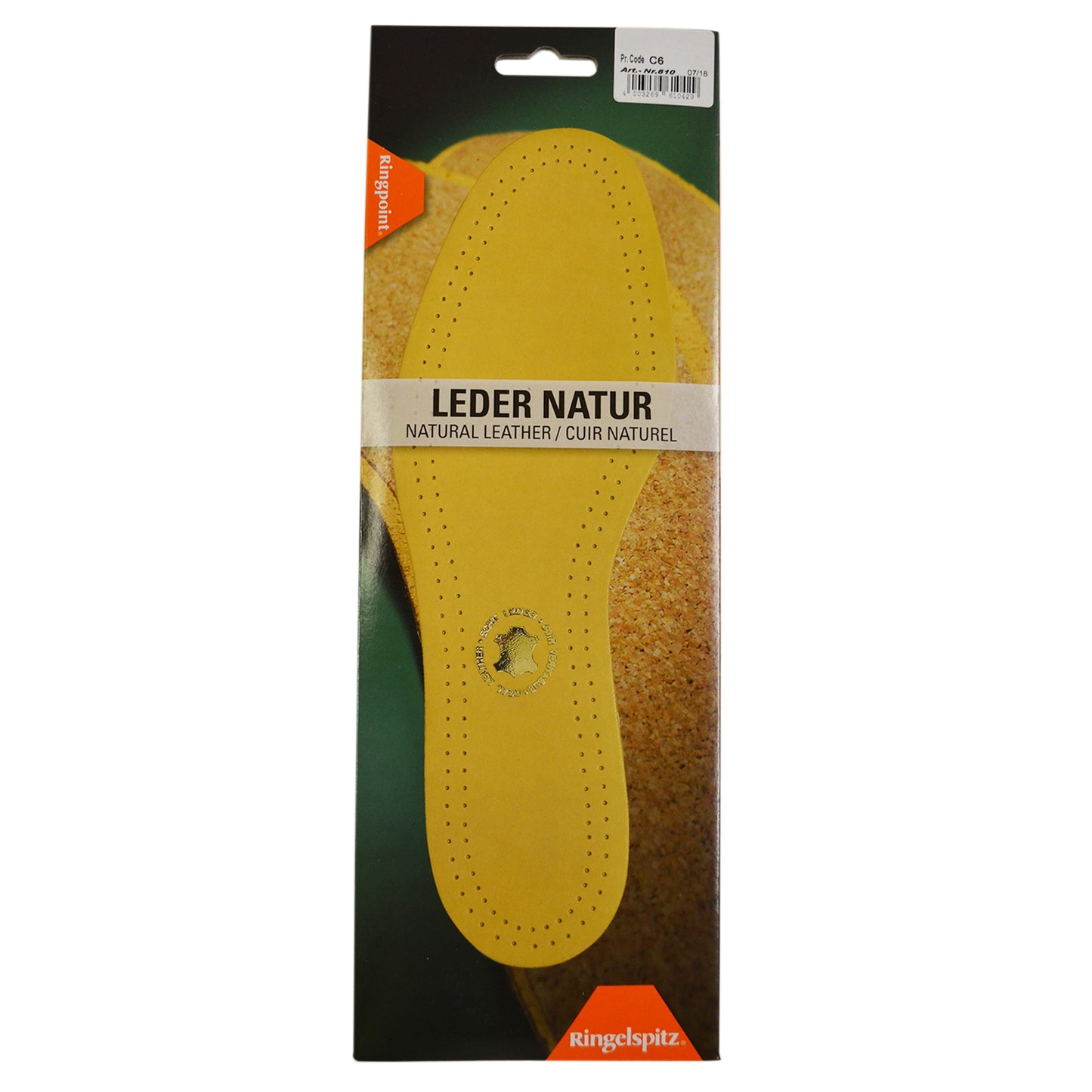 Ringpoint Leather Cork Back Insole ART 610