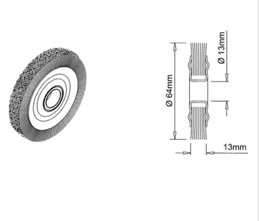 TMC7530 Nylon Brush for Merlin key machine