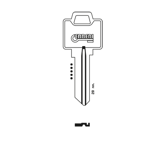 Weiser WR5DN Errebi Cylinder Blank