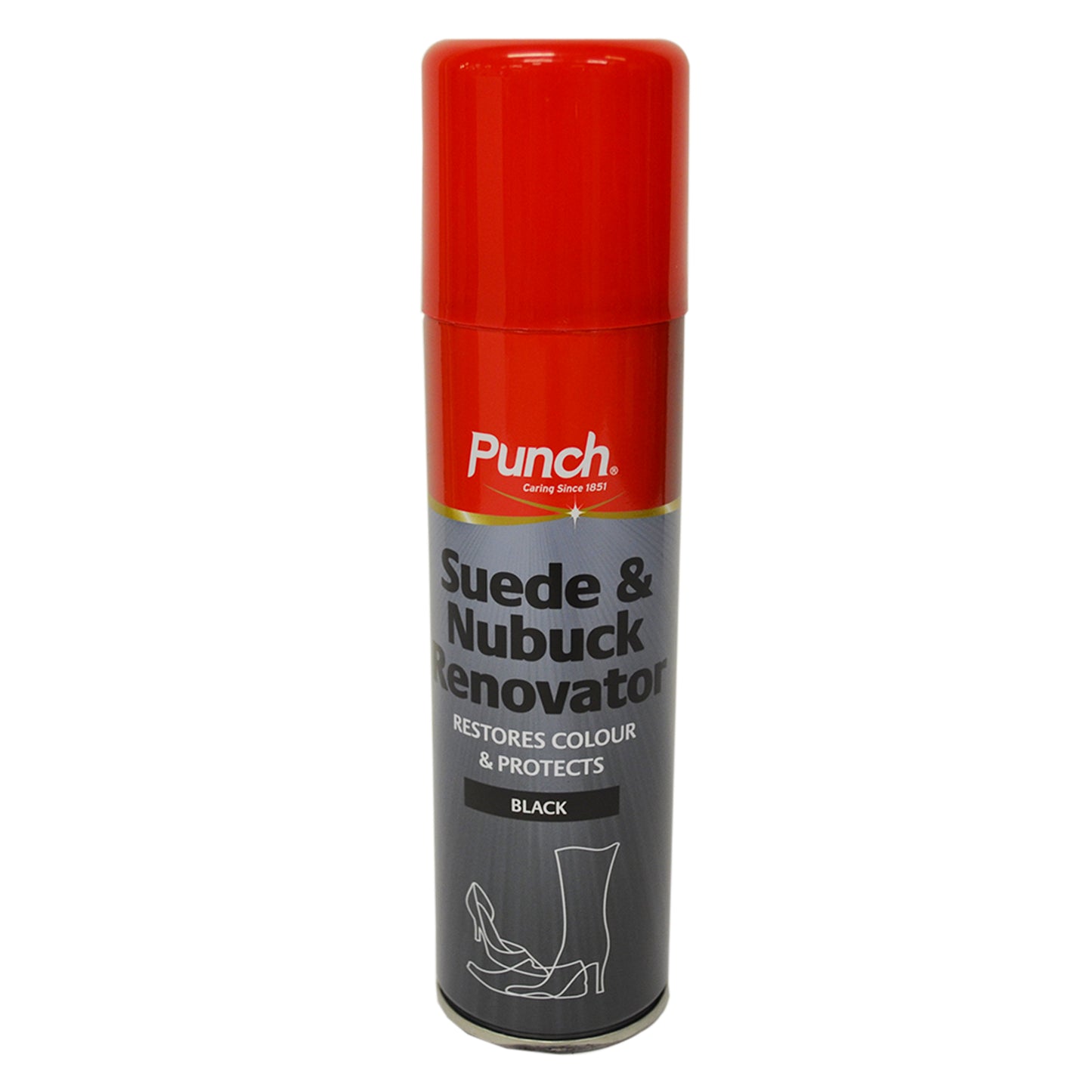 Punch Suede Renovator Spray 200ml - BLACK