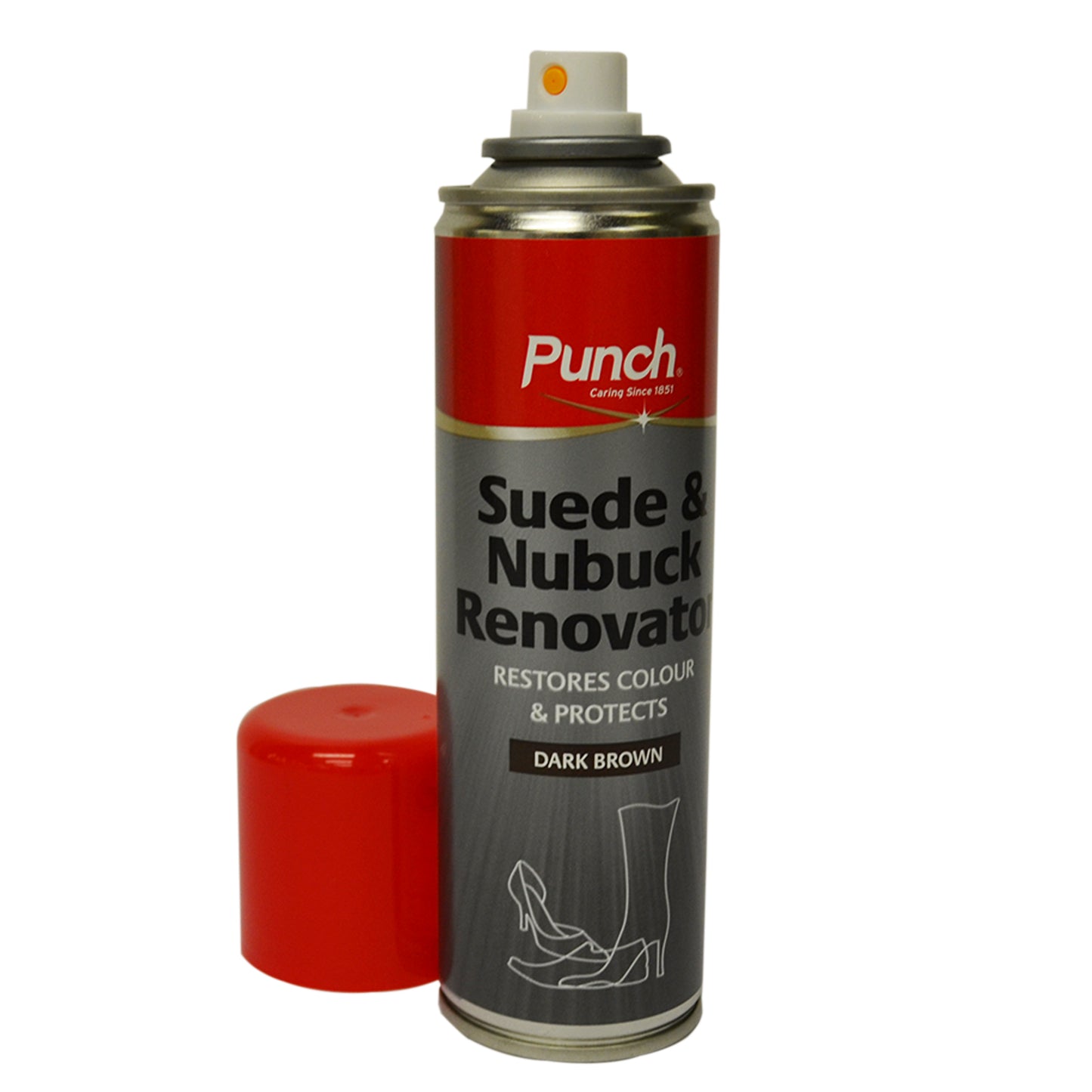 Punch Suede Renovator Spray 200ml - DARK BROWN