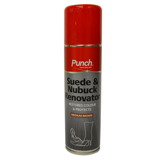 Punch Suede Renovator Spray 200ml - MID BROWN