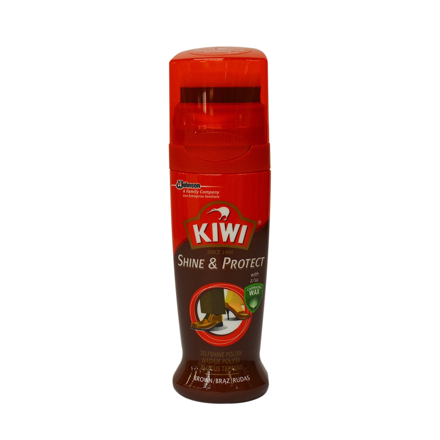 Kiwi Colour Shine & Protect 75ml - BROWN