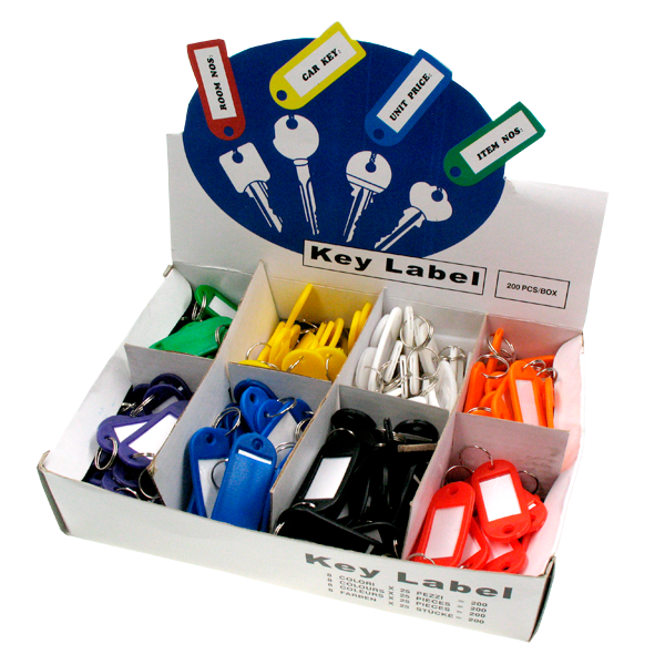 TA045 Plastic Key Tags (Boxed)