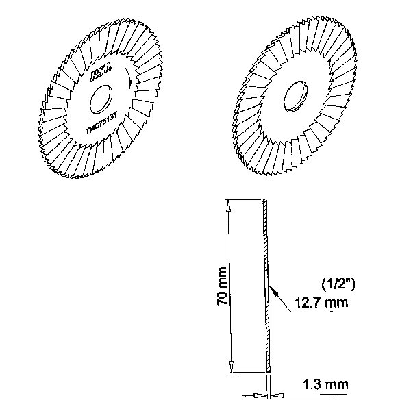 Titanium Side & Face Cutter TMC7513T C.O.Tilney