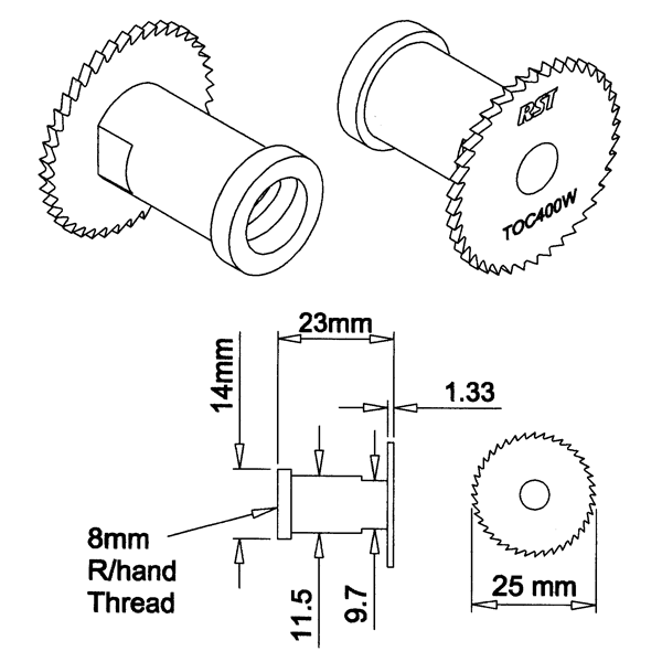 Titanium Ward Cutter TOC400WT – C.O.Tilney